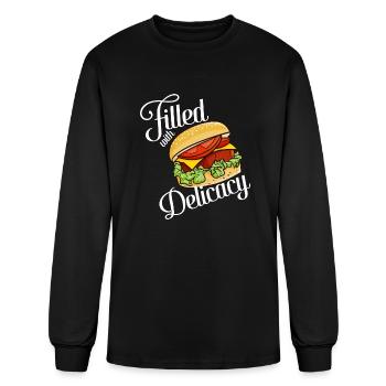 Hamburger Filled With Delicacy - Men's Long Sleeve T-Shirt - black - Front