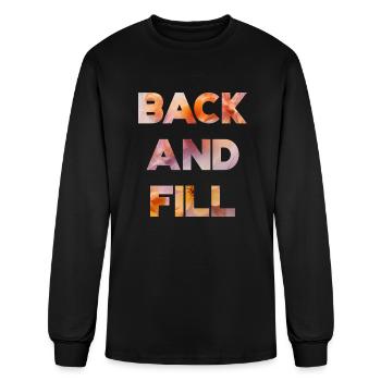 Back and Fill - Men's Long Sleeve T-Shirt - black - Front
