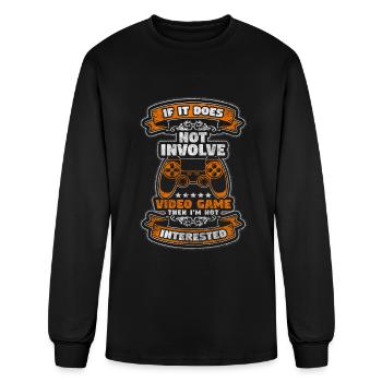 Gaming Video Game Retro Convention - Men's Long Sleeve T-Shirt - black - Front