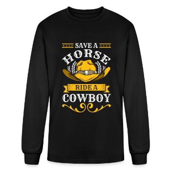 Wild West Freedom America Revolver - Men's Long Sleeve T-Shirt - black - Front