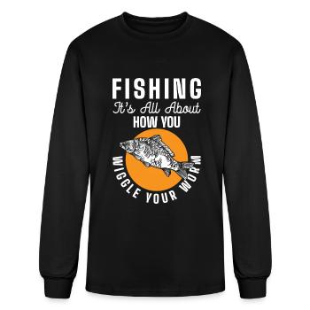 Fishing Zander Tournament - Men's Long Sleeve T-Shirt - black - Front