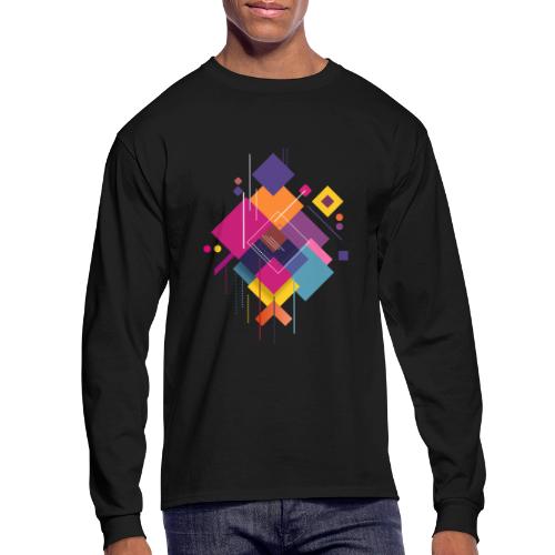 Vibrant Geometry - Men's Long Sleeve T-Shirt