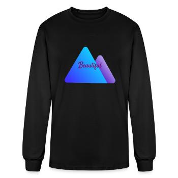 Beautiful - Men's Long Sleeve T-Shirt - black - Front