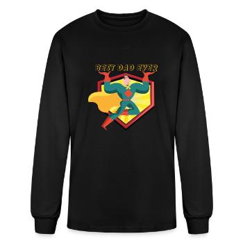 Best Dad Ever - Men's Long Sleeve T-Shirt - black - Front