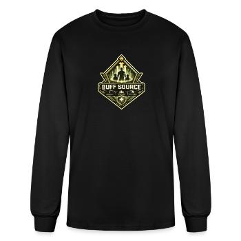 Buff Source Family Crest - Men's Long Sleeve T-Shirt - black - Front