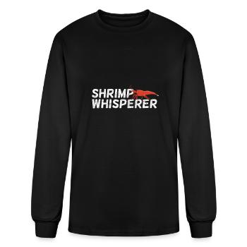 Shrimp Whisperer | Shrimp Aquarium Dwarf Shrimp - Men's Long Sleeve T-Shirt - black - Front