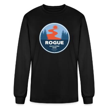 Rogue Wild And Scenic River - Men's Long Sleeve T-Shirt - black - Front