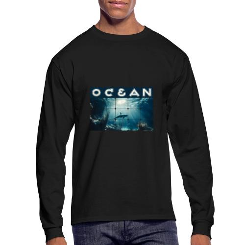 Ocean: Dolphin’s Serenity - Men's Long Sleeve T-Shirt