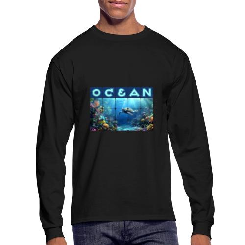 Ocean: Turtle Drift - Men's Long Sleeve T-Shirt