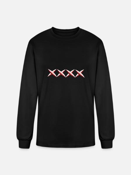 red crosses cross - Men's Long Sleeve T-Shirt - black