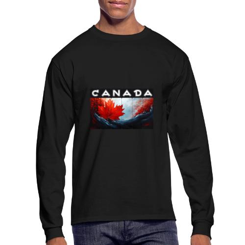 Canada Icon in Color - Men's Long Sleeve T-Shirt