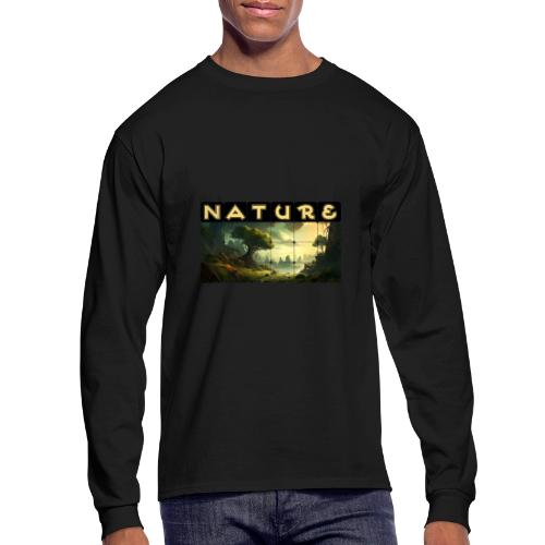 Whispers of Green Peaks - Men's Long Sleeve T-Shirt