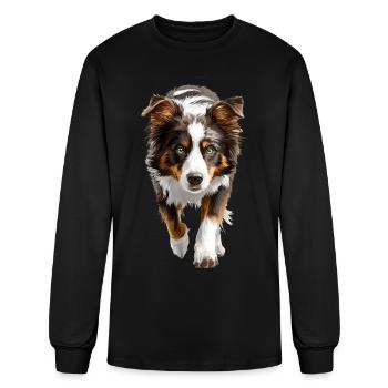 Basenji - Men's Long Sleeve T-Shirt - black - Front