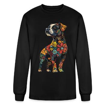 Staffordshire Bull Terrier - Men's Long Sleeve T-Shirt - black - Front