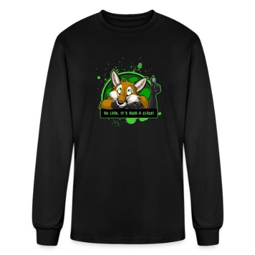 Beer-o-Clock Fox - Men's Long Sleeve T-Shirt