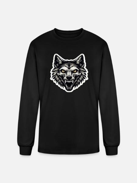 Skulldog: Bite of Style - Men's Long Sleeve T-Shirt - black