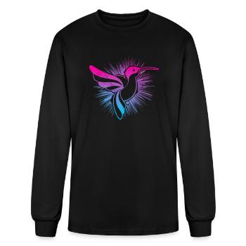 Hummingbird - Men's Long Sleeve T-Shirt - black - Front