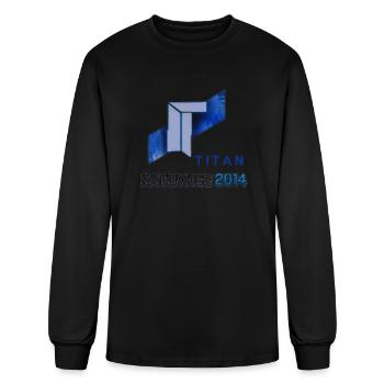 Titan Holo - Men's Long Sleeve T-Shirt - black - Front