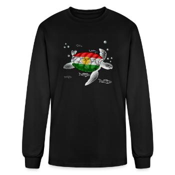 Kurdistan Turtle - Men's Long Sleeve T-Shirt - black - Front