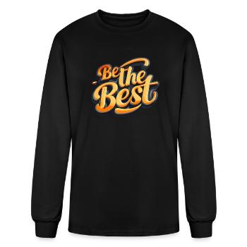 be the best - Men's Long Sleeve T-Shirt - black - Front