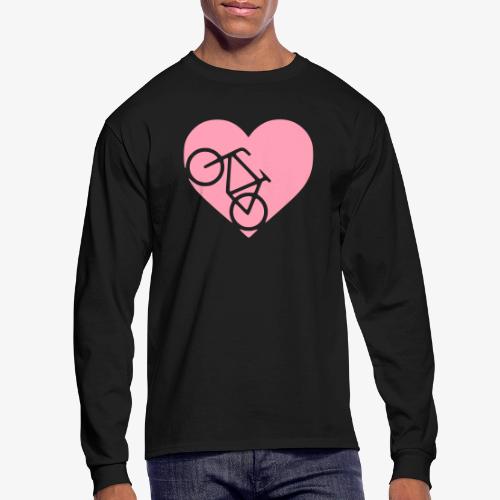 heart_bicycle_cutout - Men's Long Sleeve T-Shirt