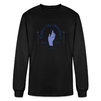 Lower the Standard - Men's Long Sleeve T-Shirt - black - Front