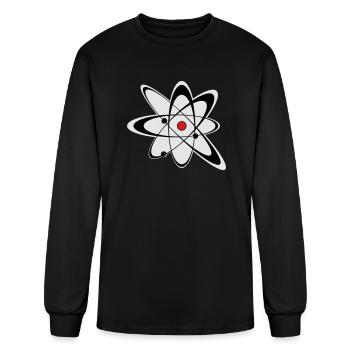 Atom - Men's Long Sleeve T-Shirt - black - Front