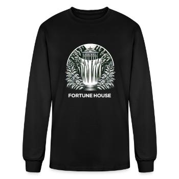 fortune house - Men's Long Sleeve T-Shirt - black - Front