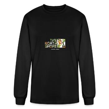 North Shore Haleiwa Bird Of Paradise - Men's Long Sleeve T-Shirt - black - Front