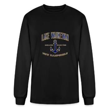Lake Waukewan Nh - Men's Long Sleeve T-Shirt - black - Front
