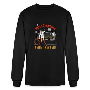 The Shitter était plein drôle de Noël Dumping Rv Ca - T-shirt à manches longues Homme - noir - Devant