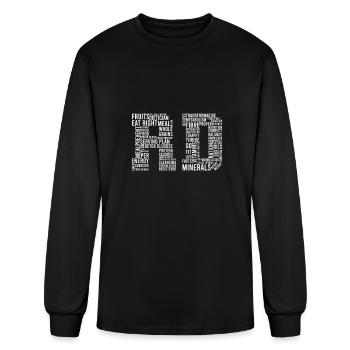 Rd Words Registered Dietitian Dietician Nutrition - Men's Long Sleeve T-Shirt - black - Front