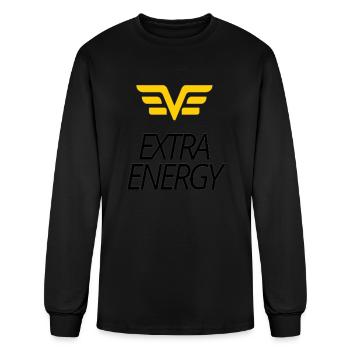 EXTRA ENERGY teshirt - Men's Long Sleeve T-Shirt - black - Front