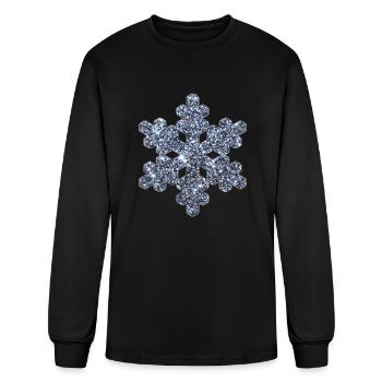 Snowflake - Men's Long Sleeve T-Shirt - black - Front