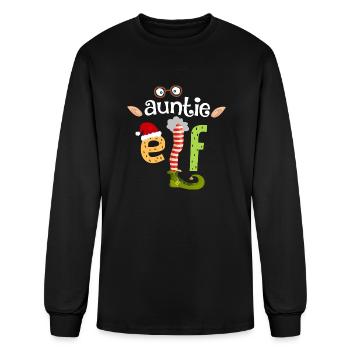 Auntie Elf - Men's Long Sleeve T-Shirt - black - Front