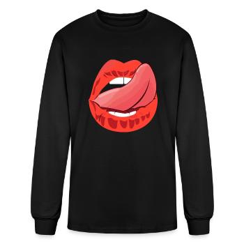 Mouth summer - Men's Long Sleeve T-Shirt - black - Front