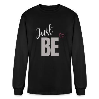 Just Be - Men's Long Sleeve T-Shirt - black - Front