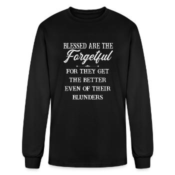Blessed Are The Forgetful Nietzsche - Men's Long Sleeve T-Shirt - black - Front