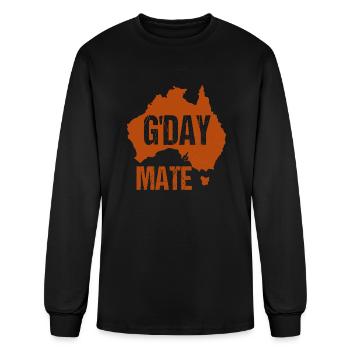D day Mate - Men's Long Sleeve T-Shirt - black - Front