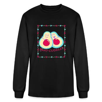 Avo Cuddle - Men's Long Sleeve T-Shirt - black - Front
