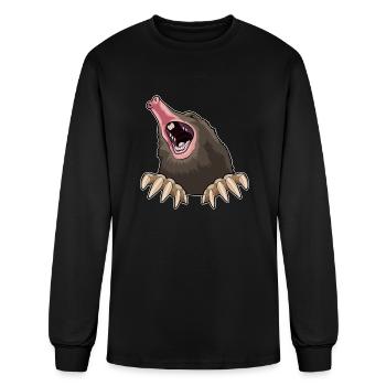 Angry Mole - Men's Long Sleeve T-Shirt - black - Front