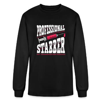 Professional Phlebotomist - Men's Long Sleeve T-Shirt - black - Front