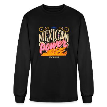 Mexican Power - Men's Long Sleeve T-Shirt - black - Front