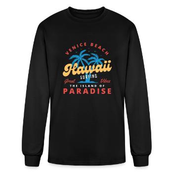 Venice Beach Hawaii - Men's Long Sleeve T-Shirt - black - Front