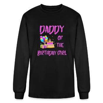 DADDY of the Birthday girl - Men's Long Sleeve T-Shirt - black - Front