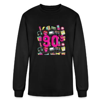 Element 90s - Men's Long Sleeve T-Shirt - black - Front
