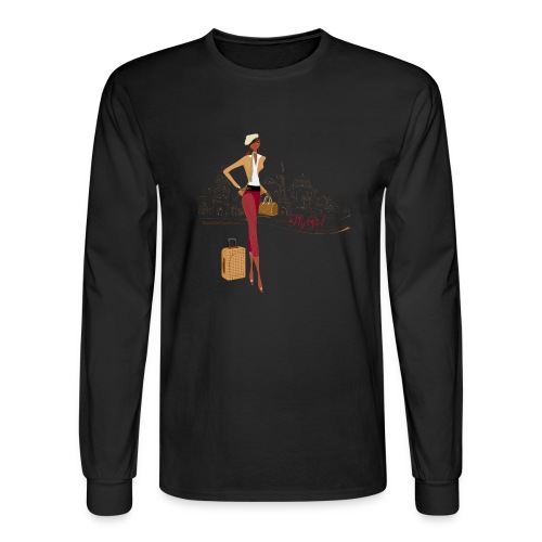 BrowOutfitPNG png - Men's Long Sleeve T-Shirt