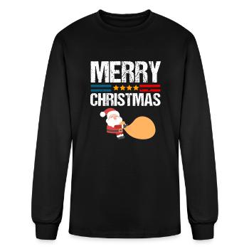 Merry Christmas - Men's Long Sleeve T-Shirt - black - Front
