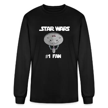 Number one fan 70s - Men's Long Sleeve T-Shirt - black - Front