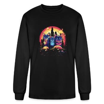 Whisker Wonderland - Men's Long Sleeve T-Shirt - black - Front